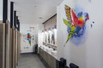 Rainbow Lorikeet and Kookaburrra Mural | Murals by Christina Huynh | Westfield Miranda in Miranda