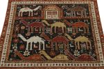 Rug & Kilim’s Tribal rug in Black with Red, Gold-Brown | Area Rug in Rugs by Rug and Kilim