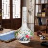 Museum Grade Imperial Qianlong Famille Rose Enamel Vase | Vases & Vessels by Dynasty Artisan. Item composed of ceramic in contemporary or eclectic & maximalism style