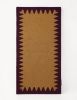 Handwoven Woolen Maroon Runner Rug | Rugs by Evergreen Carpets. Item made of wool compatible with boho and minimalism style