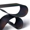 Whorl Console In Black Iridescent Powder Coated Aluminum | Console Table in Tables by Neal Aronowitz. Item composed of aluminum compatible with minimalism and mid century modern style