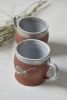 Large Rustic Coffee Mug Set of TWO | Drinkware by ShellyClayspot. Item composed of stoneware in rustic style