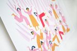 We Rise Art Print | Prints by Leah Duncan. Item made of paper works with minimalism & mid century modern style