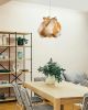 Wood Veneer Pendant Lamp: Artistic Modern Ceiling Light | Pendants by Traum - Wood Lighting. Item made of wood works with minimalism & contemporary style