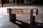 Cypress Log Bench | Benches & Ottomans by Urban Tree Company. Item composed of wood in boho or country & farmhouse style