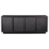 Brutal Black Oak Sideboard | Storage by NO AGE FURNITURE STUDIO. Item made of oak wood