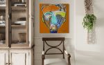 Hugo | Sold | Oil And Acrylic Painting in Paintings by Aleea Jaques ,