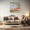 Large Acrylic Abstract Painting | Oil And Acrylic Painting in Paintings by Simona Gocan. Item made of canvas compatible with contemporary style
