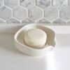 Self-Draining Porcelain Soap Dish | Toiletry in Storage by Maia Ming Designs. Item composed of ceramic in minimalism or contemporary style