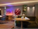 Merlet Restaurant | Interior Design by John Breed | Restaurant Hotel Merlet in Schoorl. Item composed of glass & synthetic