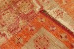 Vintage Oushak Traditional Beige and Red Wool Rug 12747 | Area Rug in Rugs by Rug and Kilim