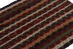 Antique Tribal Kilim rug in Green and Red Stripes | Area Rug in Rugs by Rug and Kilim