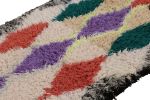 Vintage Azilal Moroccan Runner and Shag Rug with Diamond | Area Rug in Rugs by Rug and Kilim