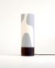 Modern Retro Table Lamp | Lamps by La Loupe. Item made of walnut with linen works with mid century modern & japandi style