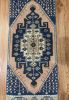 Hand-woven Turkish Rug Doormat| 1.4 x 3.2 | Small Rug in Rugs by Wool and Rug. Item composed of wool in boho or contemporary style