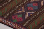 Vintage Persian Soumak Kilim, Rich Ground with Jewel Tone | Area Rug in Rugs by Rug and Kilim