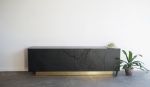 Shale Low Credenza | Storage by Simon Johns. Item composed of wood & brass