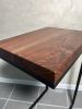Black Walnut and Steel Black Powder Coated C-Table | Side Table in Tables by Lock 29 Design. Item composed of walnut and steel in minimalism style