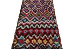 1950s Azilal Moroccan Runner with Polychromatic Patterns | Area Rug in Rugs by Rug and Kilim