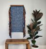 Indigo Bronze Stripe | Tapestry in Wall Hangings by Jessie Bloom. Item made of walnut with cotton