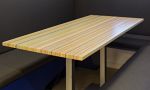 DecksTop Waterfall Table | Countertop in Furniture by Focused Skateboard Woodworks | Varonis Systems, Inc. in New York. Item made of wood