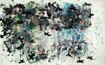 Groundswell | Oil And Acrylic Painting in Paintings by Galen Cheney. Item composed of leather & synthetic