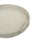 Handmade White Round Serving Tray Basket with Handles | Serveware by Amara
