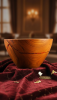 Cherry Wood Sculpture "Red Essence"  Unique Lava Resin Inlay | Decorative Bowl in Decorative Objects by Holzkunst Samuel Meisinger. Item made of wood works with art deco & modern style