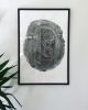 Set of 3 Large Tree Ring Prints | Prints by Erik Linton. Item made of paper