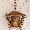 Retro Rattan Pendant/Lantern | Pendants by Hastshilp. Item in boho or minimalism style