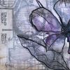 Periwinkle | Mixed Media by Kathy Ferguson Art. Item made of paper