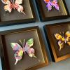 Flower Butterfly Boxes | Decorative Frame in Decorative Objects by Lorna Doyan. Item composed of paper