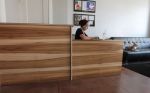 Sun Tanned Poplar Reception Desk | Tables by Monkwood Studios | Downtown Los Angeles Art Walk in Los Angeles. Item made of wood