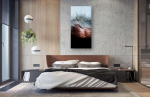 'METAL' - Luxury Epoxy Resin Abstract Artwork | Oil And Acrylic Painting in Paintings by Christina Twomey Art + Design. Item composed of synthetic