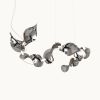 Dune 8 Curve Pendant Light | Chandeliers by MOSS Objects. Item made of metal works with contemporary & japandi style