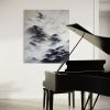 Dreaming water mountains | Oil And Acrylic Painting in Paintings by Francesca Borgo. Item composed of canvas in contemporary or japandi style