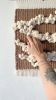 Serenity | Handwoven Wall Tapestry | Wall Hangings by Ana Salazar Atelier. Item composed of wood and cotton in boho or contemporary style