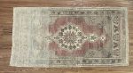 Hand-woven Turkish Rug Doormat| 1.11 x 3.10 | Small Rug in Rugs by Wool and Rug. Item composed of wool compatible with boho and contemporary style
