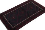 Vintage Baluch Afghan rug in Red & Blue Tribal Patterns | Area Rug in Rugs by Rug and Kilim