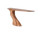 Amorph Frolic Console Facing Right Solid Wood, Honey Stained | Console Table in Tables by Amorph. Item composed of wood