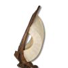Moonveil | Lighting by Niksa Design. Item made of wood & paper compatible with boho and japandi style