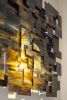 "Cosmos" Glass and Metal Wall Art Sculpture | Wall Sculpture in Wall Hangings by Karo Studios. Item composed of metal and glass
