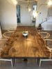 Elm Book Match Dining Table | Tables by Black Rose WoodCraft. Item composed of wood