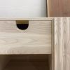 Cashmere White Brass Trio Sideboard | Storage by YJ Interiors. Item composed of oak wood and brass in mid century modern or contemporary style