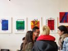 Framing Green | Oil And Acrylic Painting in Paintings by Atelier Stumpo | Ritual Roasters in San Francisco. Item composed of canvas & synthetic