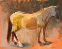 Blind Mare | Oil And Acrylic Painting in Paintings by Catherine Twomey. Item composed of canvas in contemporary or traditional style