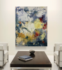 Floral inspired painting | Paintings by Tom Hoitsma. Item composed of canvas in contemporary or modern style
