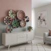 Set of 6 Boho Wall Plate Decor | Decorative Plate in Decorative Objects by Sarmal Design. Item composed of bamboo and cotton in boho or mid century modern style