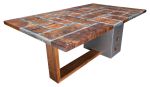 Lunar Luster | Dining Table in Tables by Cline Originals. Item made of walnut & steel compatible with mid century modern and eclectic & maximalism style