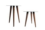 Sam #1 | Side Table in Tables by Nadine Hajjar Studio. Item made of walnut with metal works with minimalism & contemporary style
